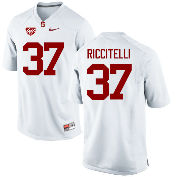 Men Stanford Cardinal #37 Collin Riccitelli College Football Jerseys Sale-White - Click Image to Close